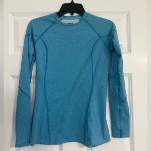 Reebok Blue Fitted Athletic Shirt